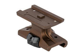 Reptilia Aimpoint T2 red dot mount features a flat dark earth anodized finish